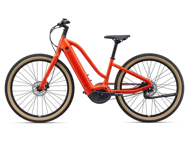 2024 Momentum Transend E+ - Mid-Step Electric Bike - Tequila Sunrise-1